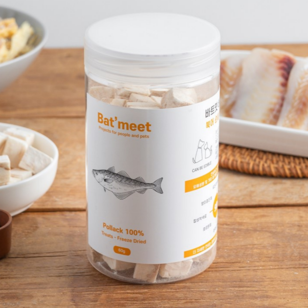 바트밋 강아지 황태 치킨 트릿 애견 동결건조 간식 북어, 85g, 1개 - 메인 이미지
