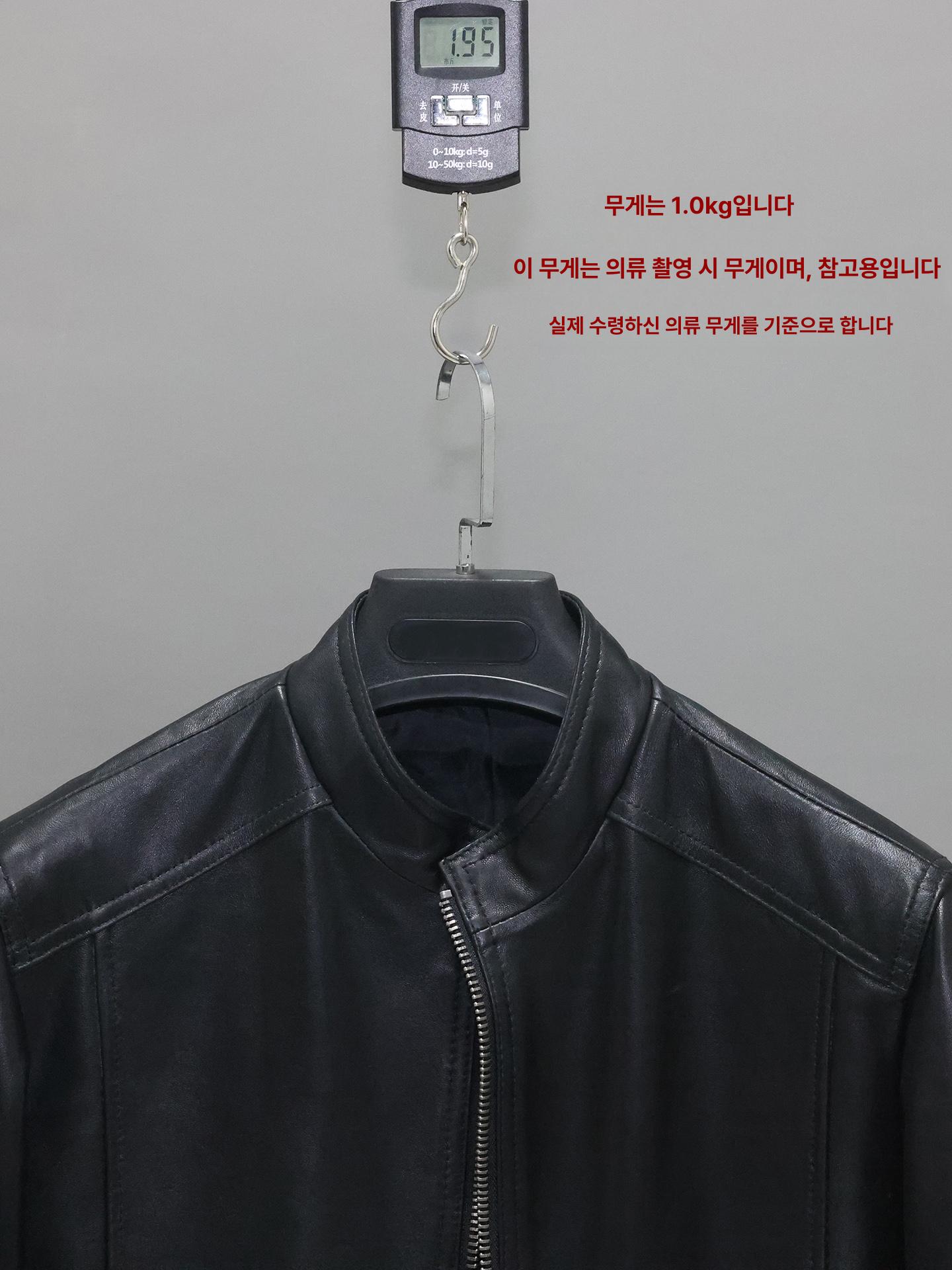 락커 가죽 재킷 자켓 양가죽 슬림핏 오토바이 바이크 라이더 단일 스타일 M 50~64.5kg - 상세 이미지 4