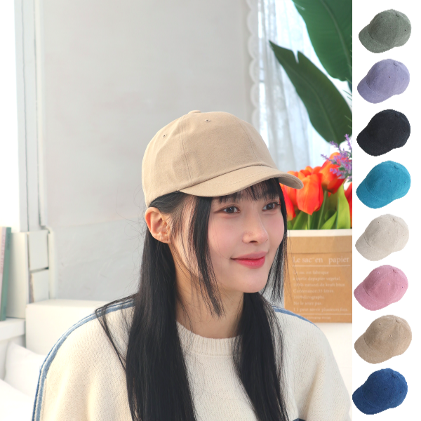 알바 숏챙 모자 국산 챙짧은 창짧은 소두 볼캡