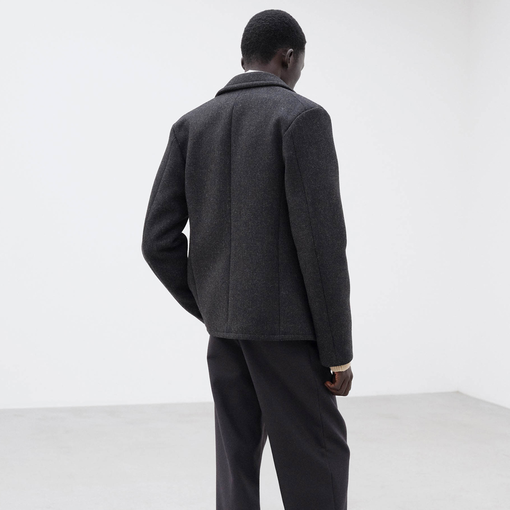 오라리 맨즈 자켓 SHETLAND WOOL DOUBLE CLOTH BLOUSON 25FW - 상세 이미지 5