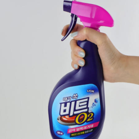 언니네 라이온 때가쏙 비트 O2 500ML 빨래세제 흰옷얼룩제거 세탁세제