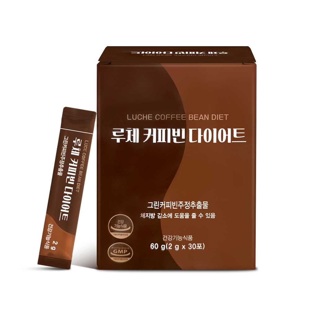루체 다이어트 커피 보조제 그린 커피빈 체지방 컷팅제 다이어트식품 30포, 1개 - 상세 이미지 2