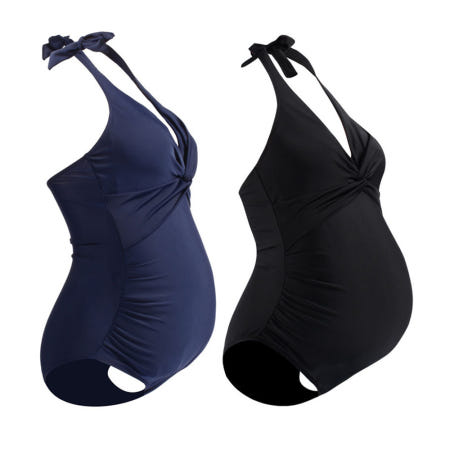 럭시플로라비즈유한책임회사 (OEM) (에픽스토어) 홀터넥 임부 수영복 임산부 모노키니 프릴