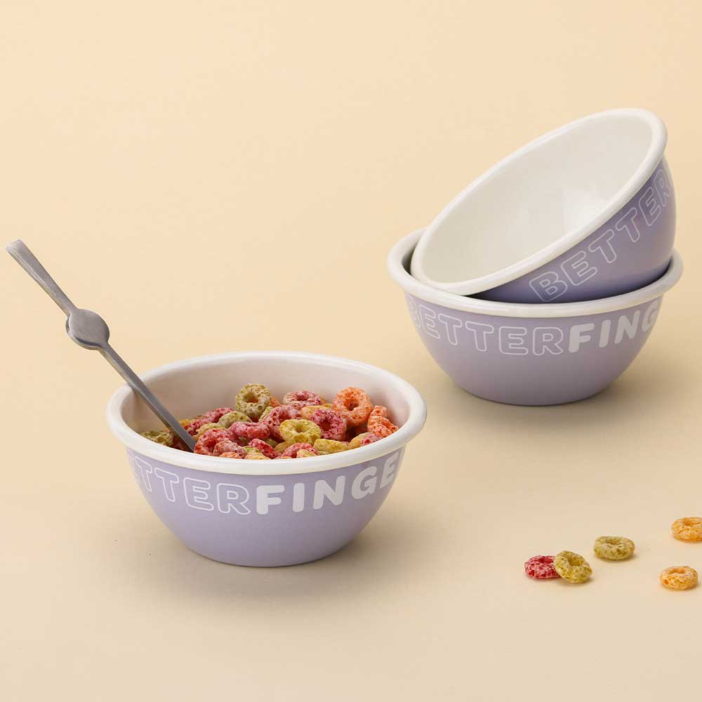 베터핑거 에나멜 법랑 볼 500ml 2colors 핸드메이드 접시 홈카페 - 메인 이미지
