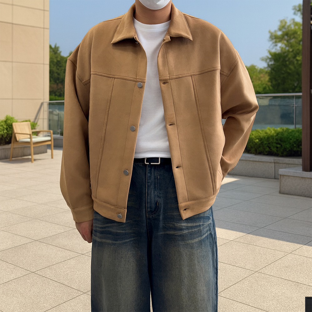남자스웨이드자켓 남자크롭자켓 - 상세 이미지 5
