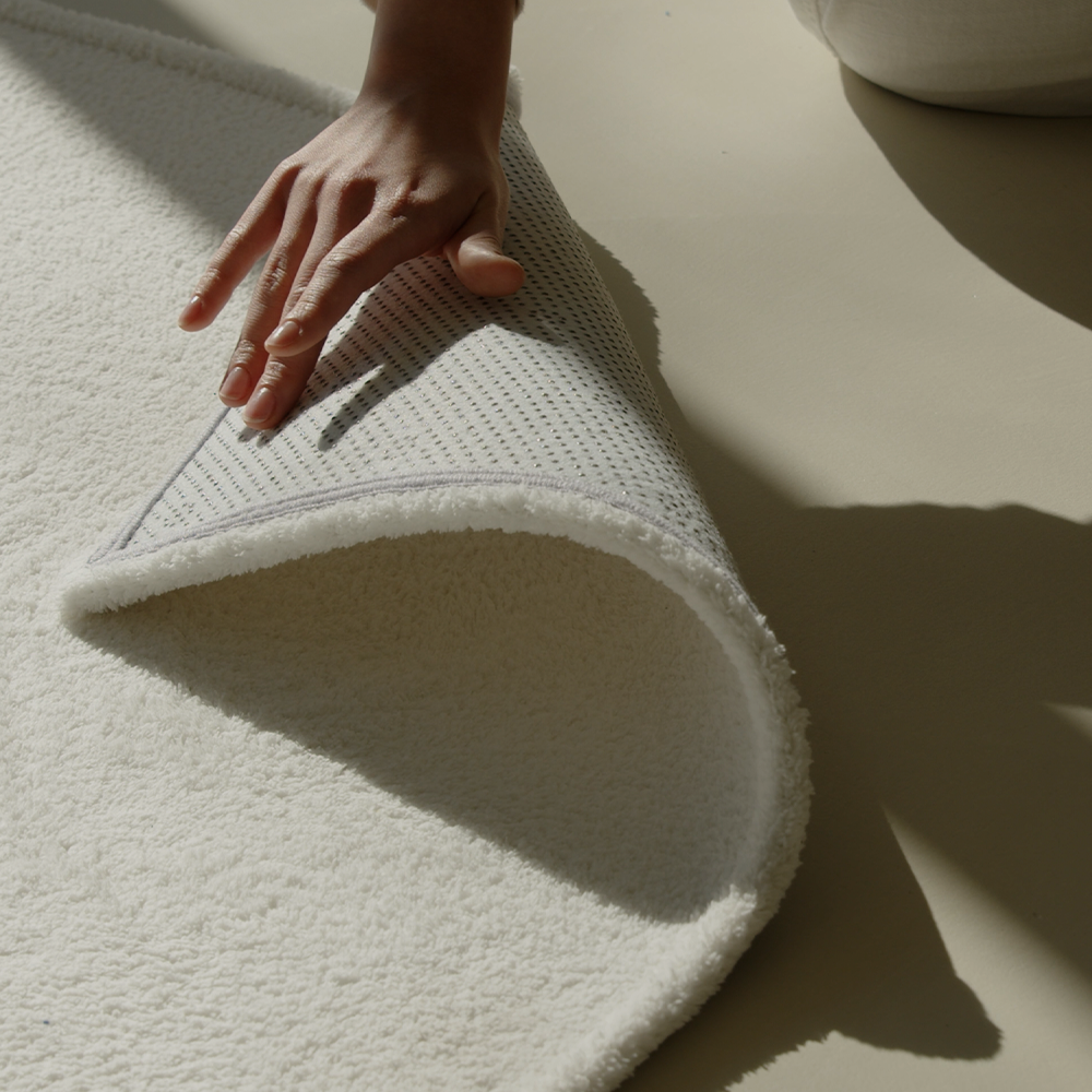 호이데코 코지 비정형 거실카페트 워셔블 먼지없는 사계절 단모 디자인 러그 토푸 크림, SUN(50x150)