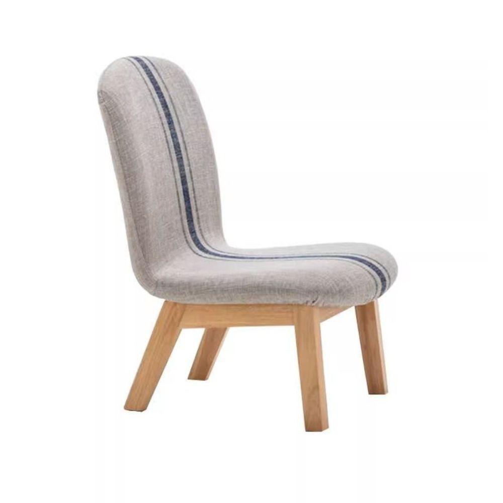 등받이 낮은 의자 화장대 체어 카페 스툴 현관 우드 테이블 그린 원목 다리 의자 - 상품 이미지