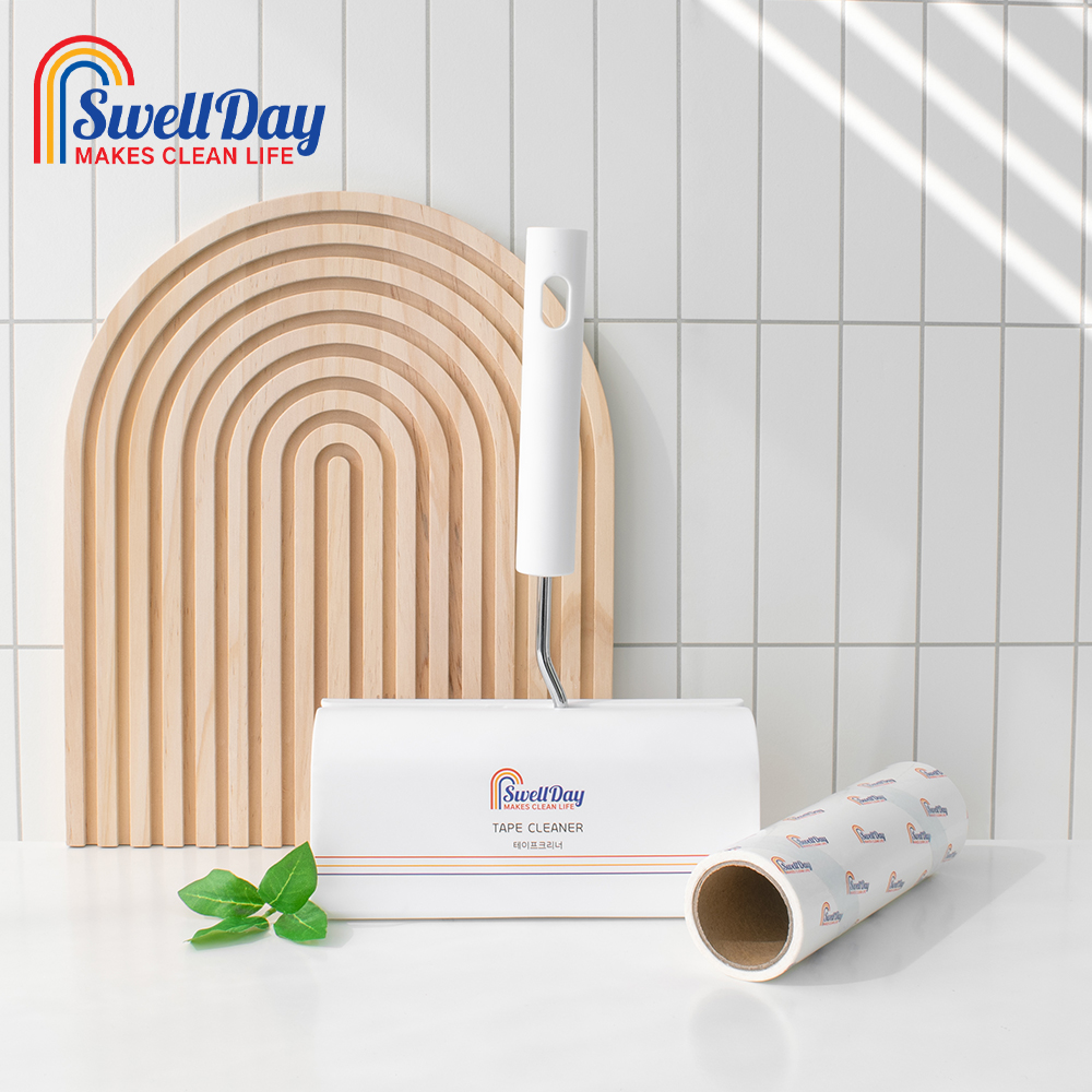 스웰데이 사선컷팅 테이프크리너 3종 (핸들+거치대+리필) 제품 이미지