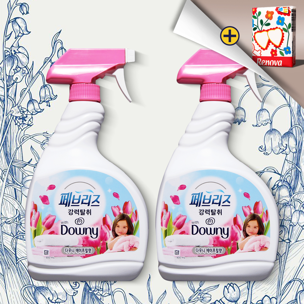 페브리즈 대용량 다우니 에이프릴향 섬유탈취제 900ml 2개 강력탈취 섬유향수 - 메인 이미지