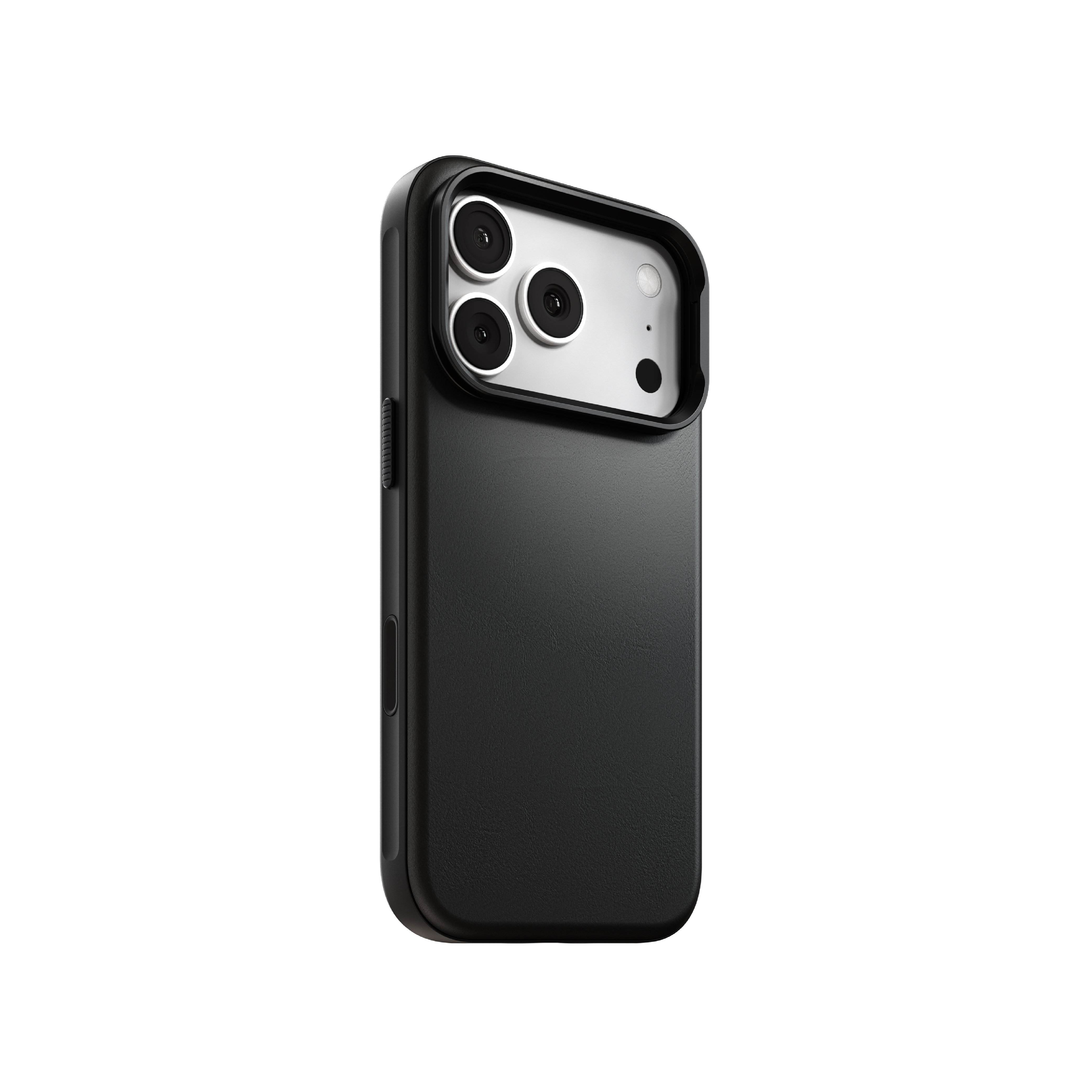 파우트 iPhone 맥세이프 링스탠드 에코레더 가죽 케이스 데니시 블랙, 아이폰17 프로 - 상세 이미지 4