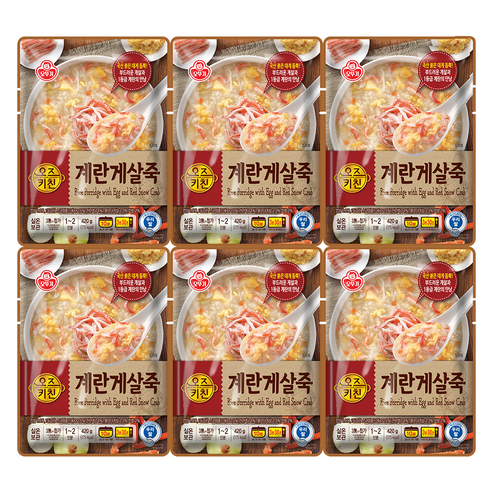 오뚜기 오즈키친 계란게살죽 420g 6개 - 상품 이미지