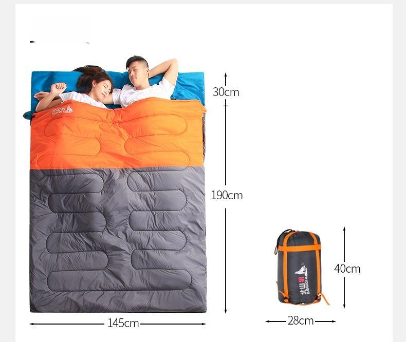 빅사이즈 동계 침낭 경량 와이드 차박 이불겸용 싱글 100cm 1.5kg 1개 - 상품 이미지