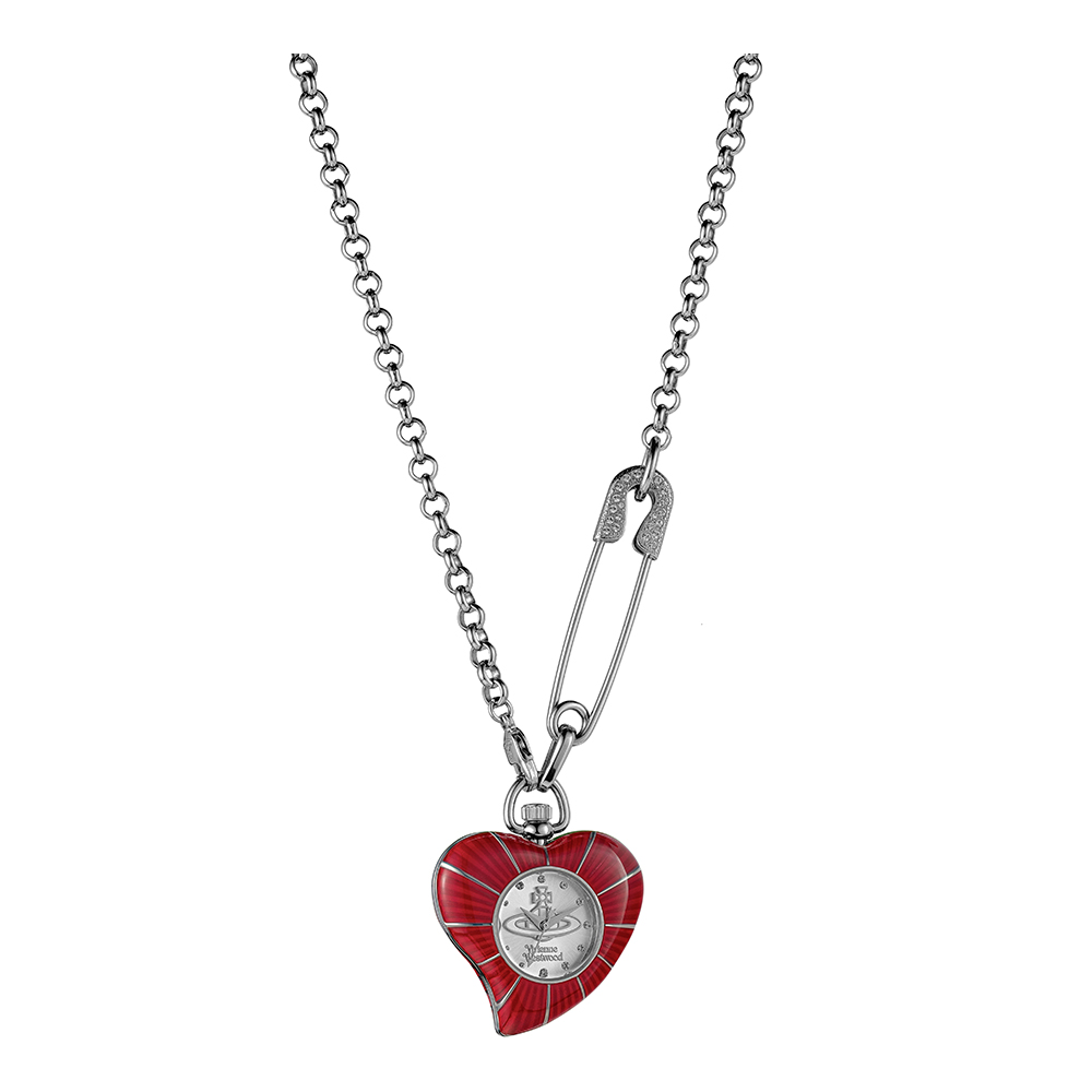 본사정품 비비안웨스트우드 여성 목걸이 시계 Love Heart VV343RDSL - 메인 이미지