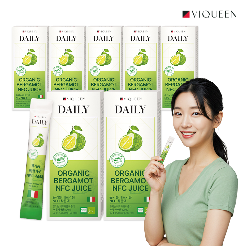 바이퀸 데일리 유기농 100% 베르가못 샷 액상 즙 스틱 NFC 착즙액 폴리페놀 7박스 - 상세 이미지 2