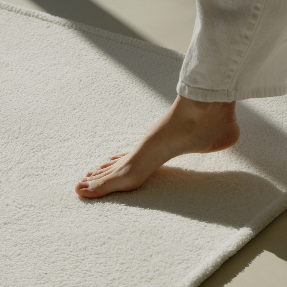 호이데코 코지 비정형 거실카페트 워셔블 먼지없는 사계절 단모 디자인 러그 토푸 크림, SUN(50x150)