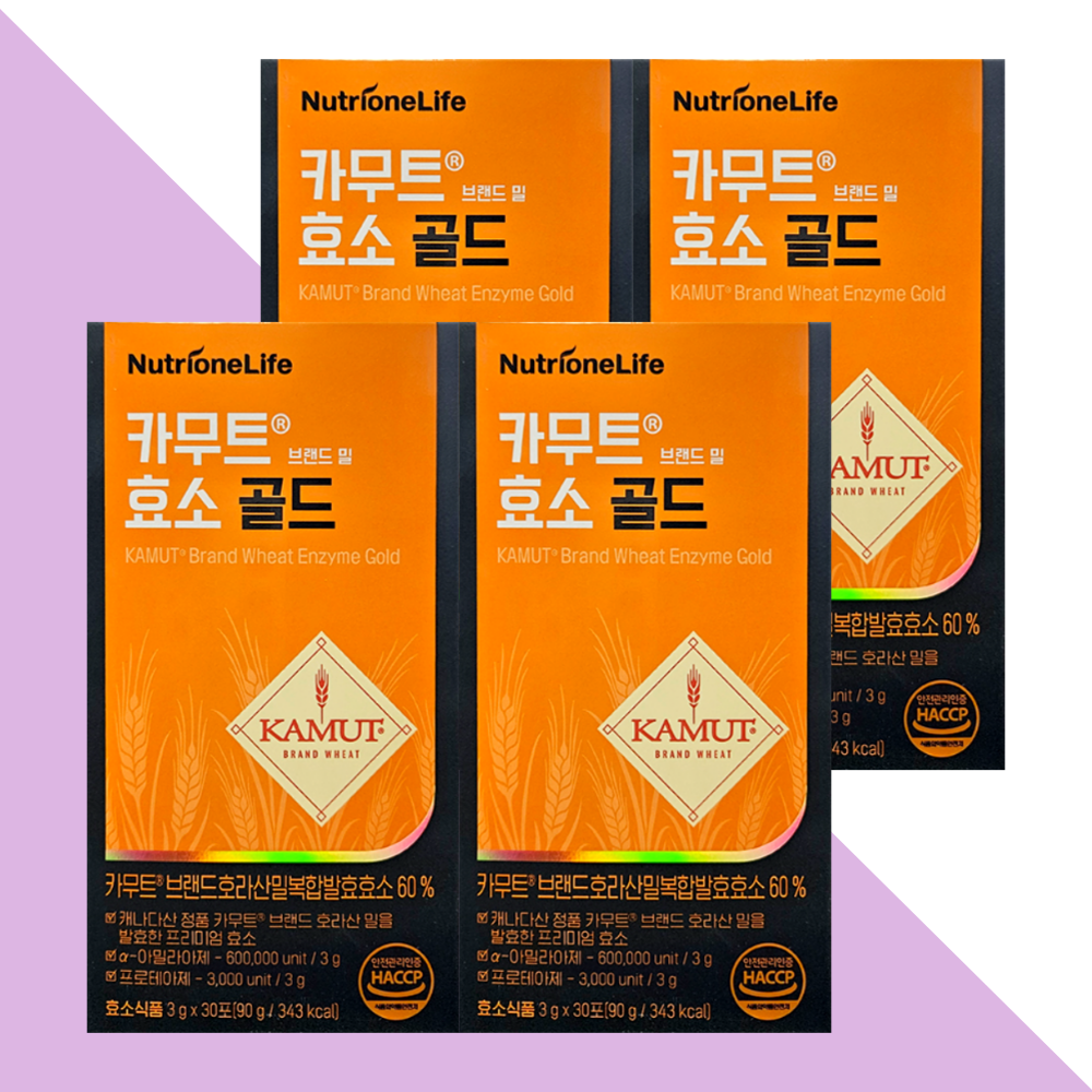 뉴트리원 카무트 카뮤트 효소 골드 30포X4박스 - 메인 이미지