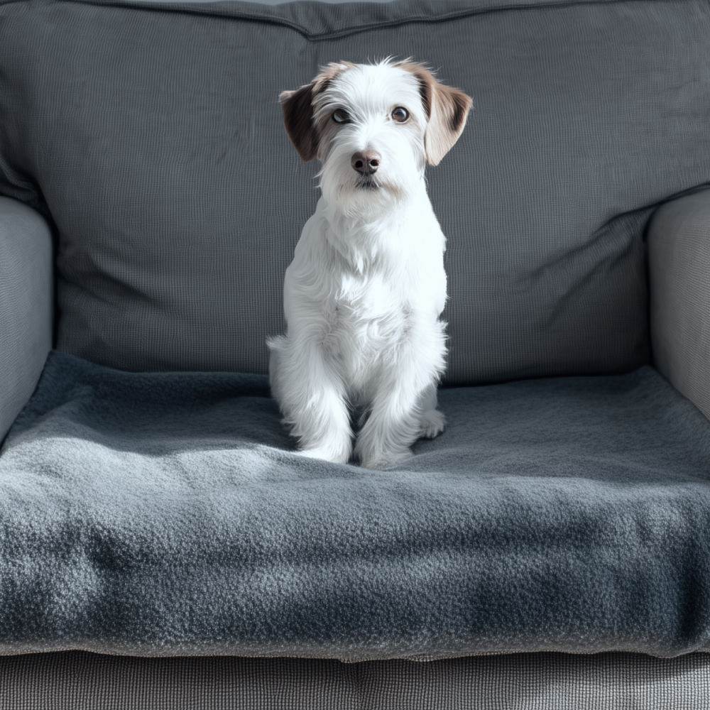 위드레오 강아지 담요 이불 고양이 블랭킷 방수 소파 커버 그래이, S