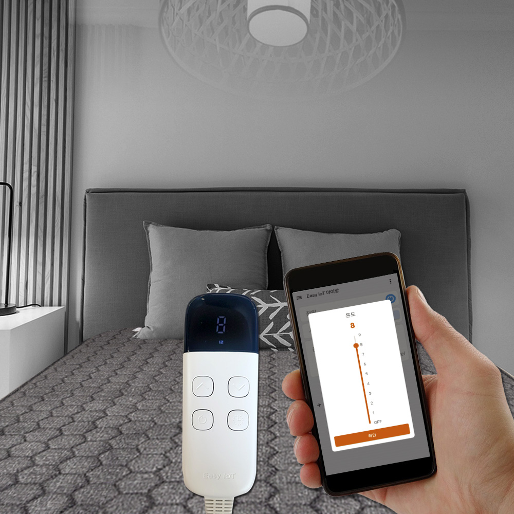 (2026년형 5세대) 한일온열기 IOT 스마트 EMF 전자파 없는 차단 안심 전기 매트 요 장판 2인용 더블