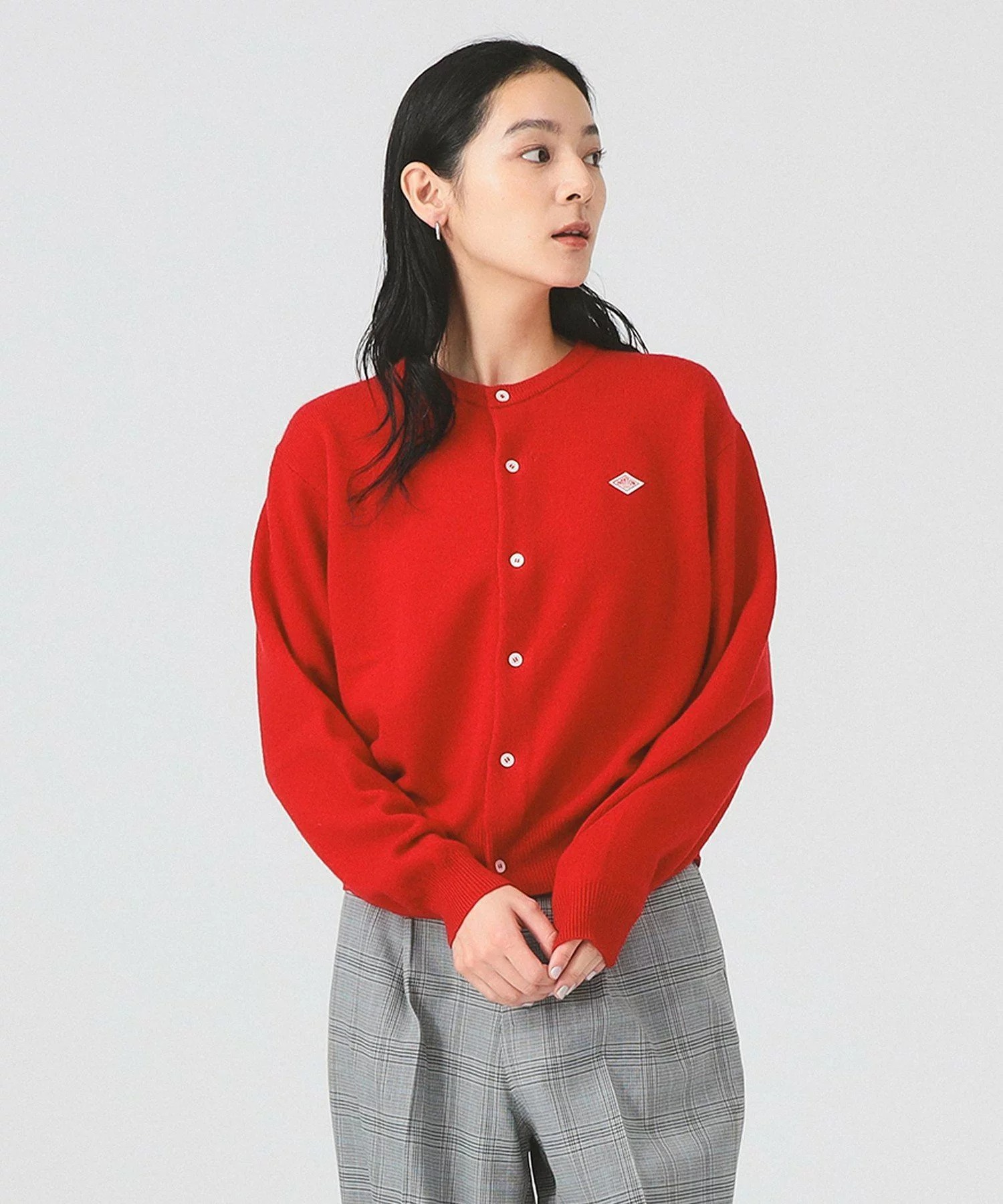 단톤 크루넥 카디건 DT-D0031 LMW 페일블루, 36 이미지 8