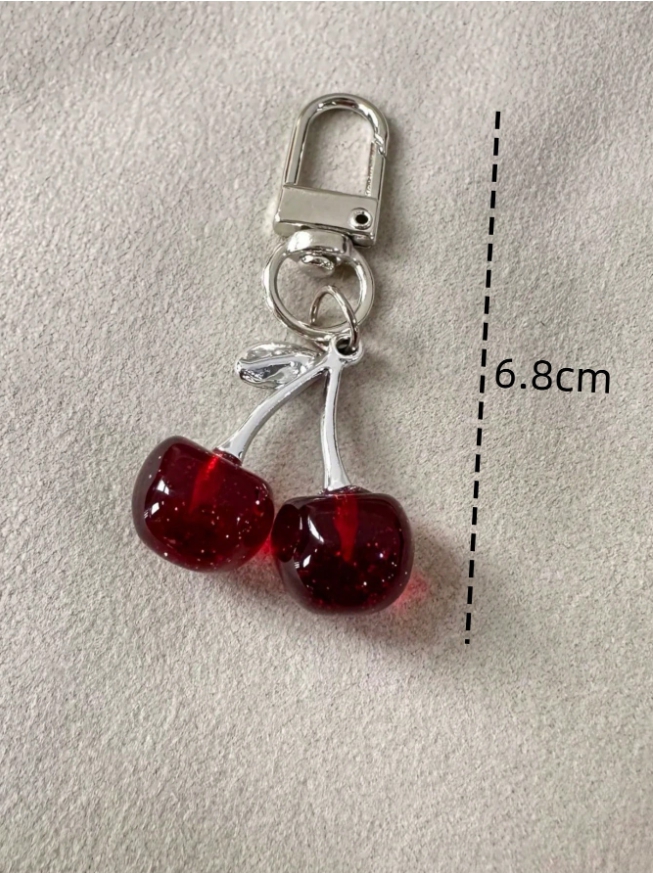미니 체리키링 실버 mini cherry bag charm - 상세 이미지 2