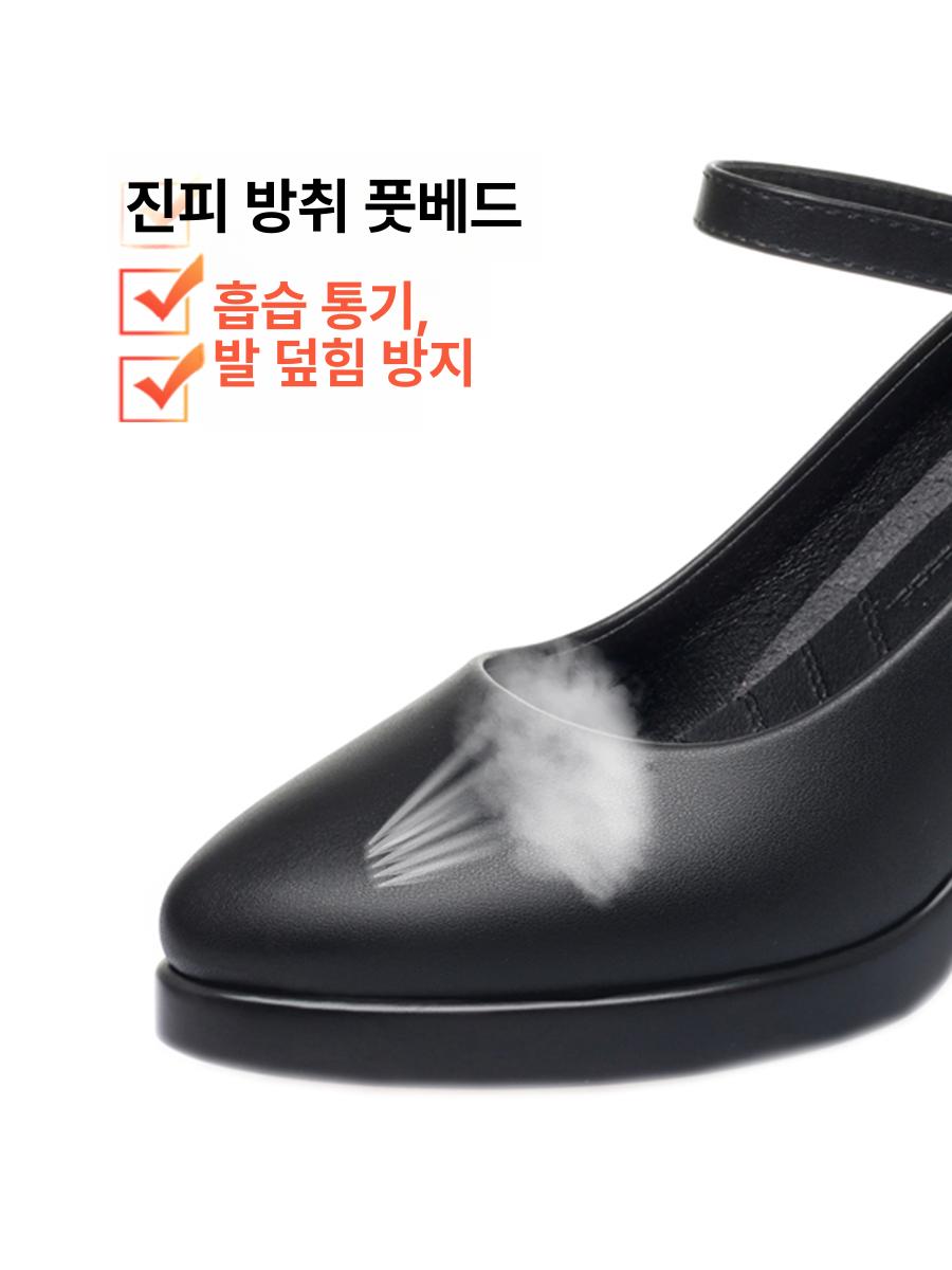 여성구두 댄스화 스포츠댄스 재즈 연습용 연습화 살사 토슈즈 댄스구두 댄스스포츠 탱고 살사화 화이트 5cm굽 34 - 상세 이미지 5