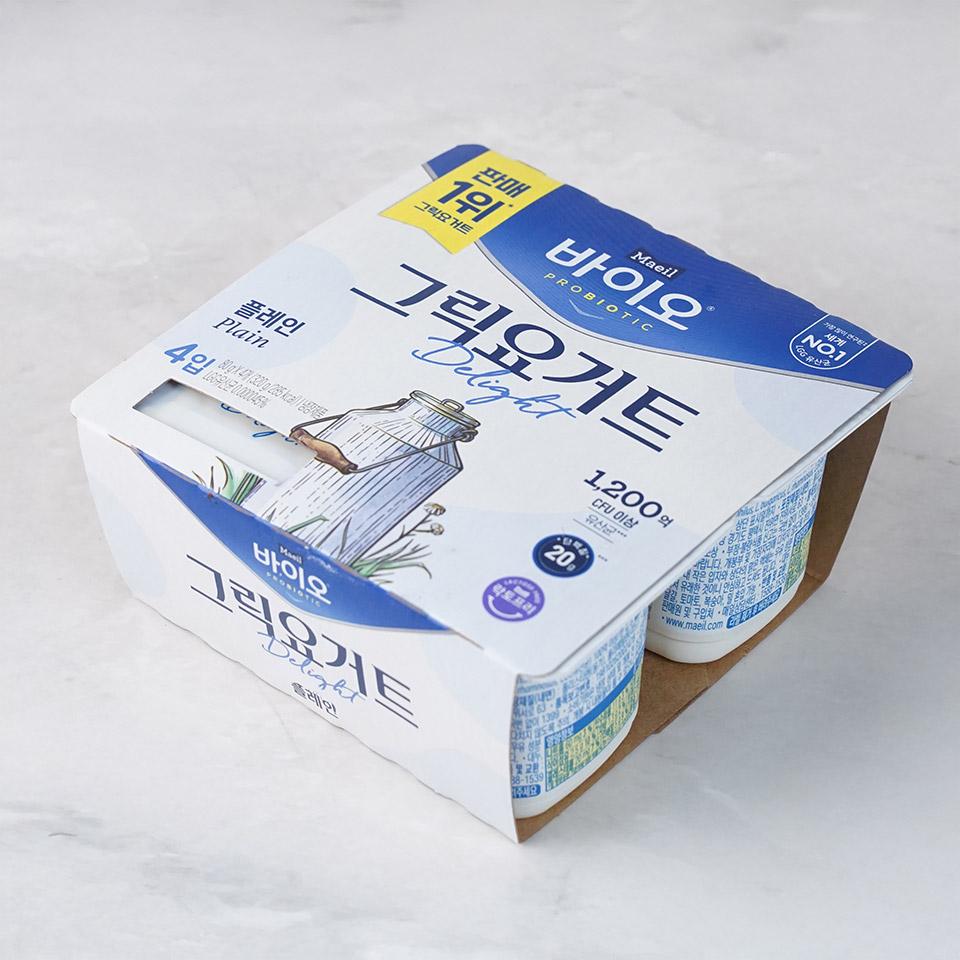 메가마트 매일 바이오 그릭 딜라이트 플레인 요거트 80gx4 - 상세 이미지 2