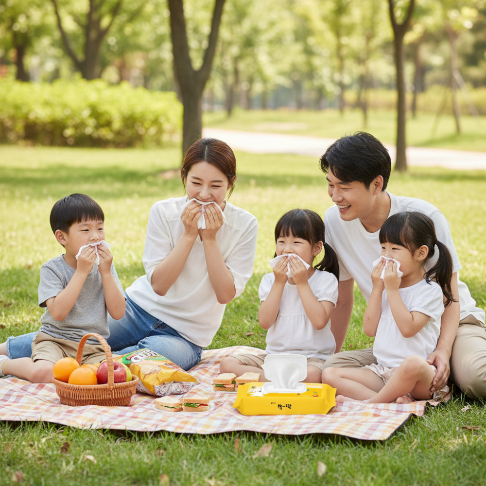 빅사이즈 대형 물티슈 간병용 요양병원용 병원용 두꺼운 점보 60매 두배로 물티슈 - 상세 이미지 5