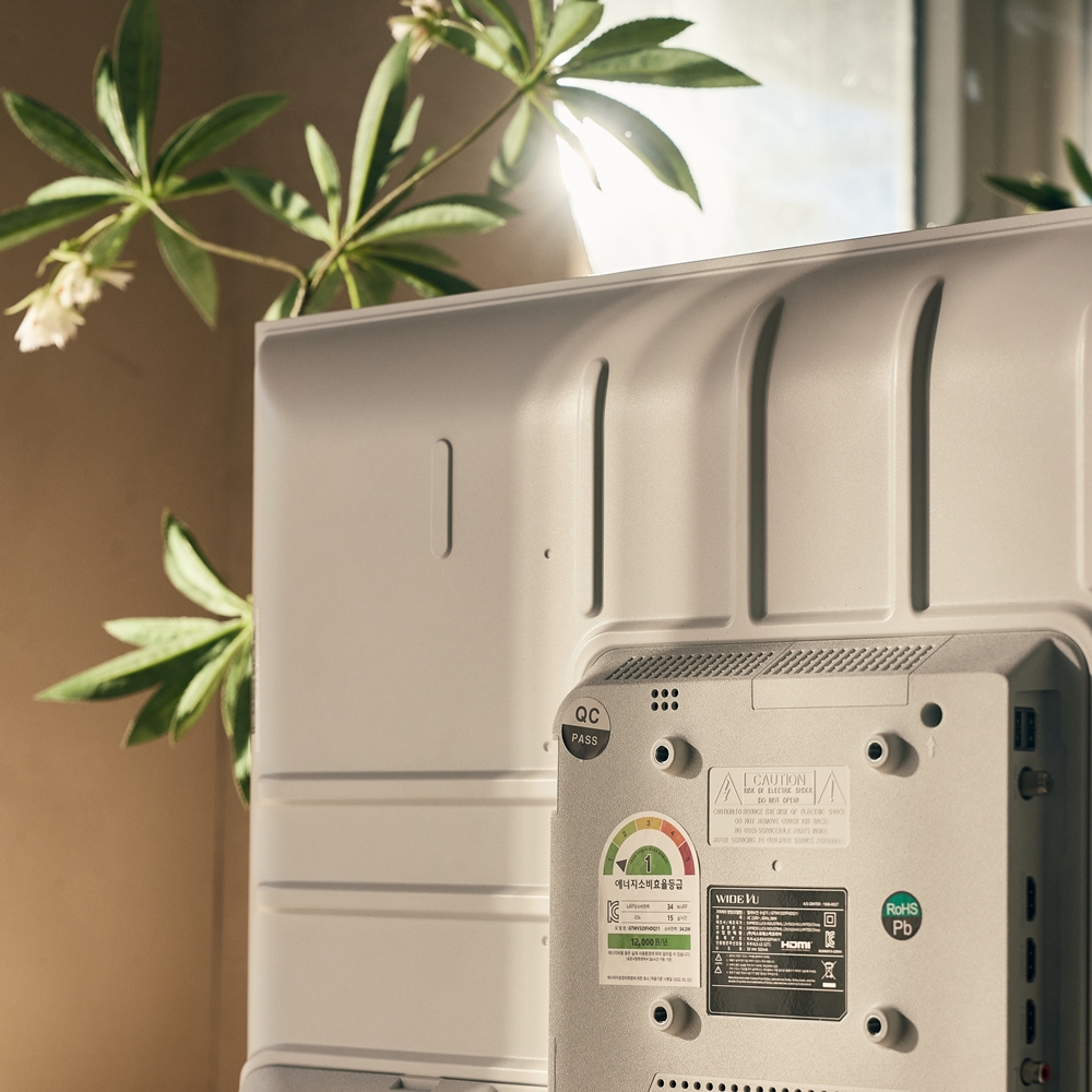 와이드무빙뷰 화이트에디션 삼탠바이미V3 셋트 QLED 109cm(43인치) UHD 4K 스마트 이동식 TV 중소바이미 유압식 높이조절 삼텐바이미