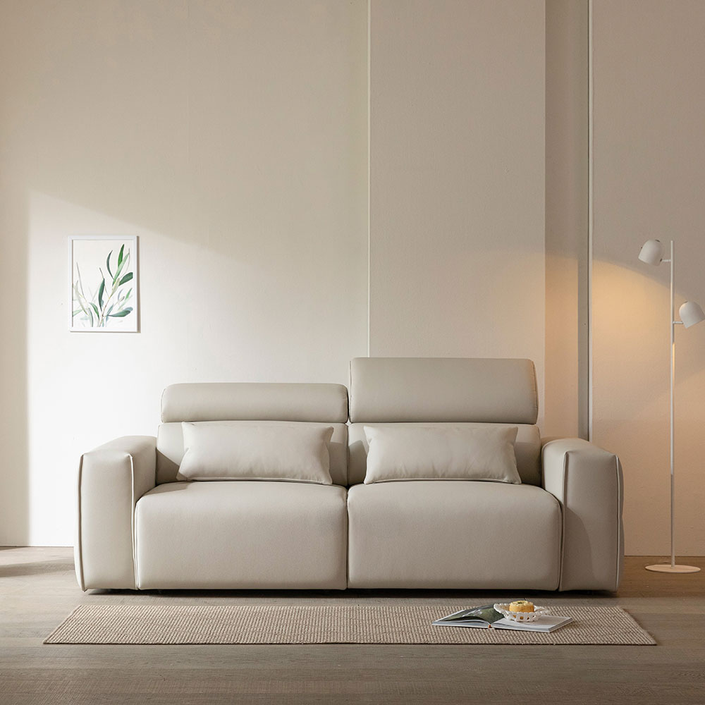 장인가구 조디 3인 전동 모션 슬라이딩 슬라이드 무빙 가죽 리클라이너 소파