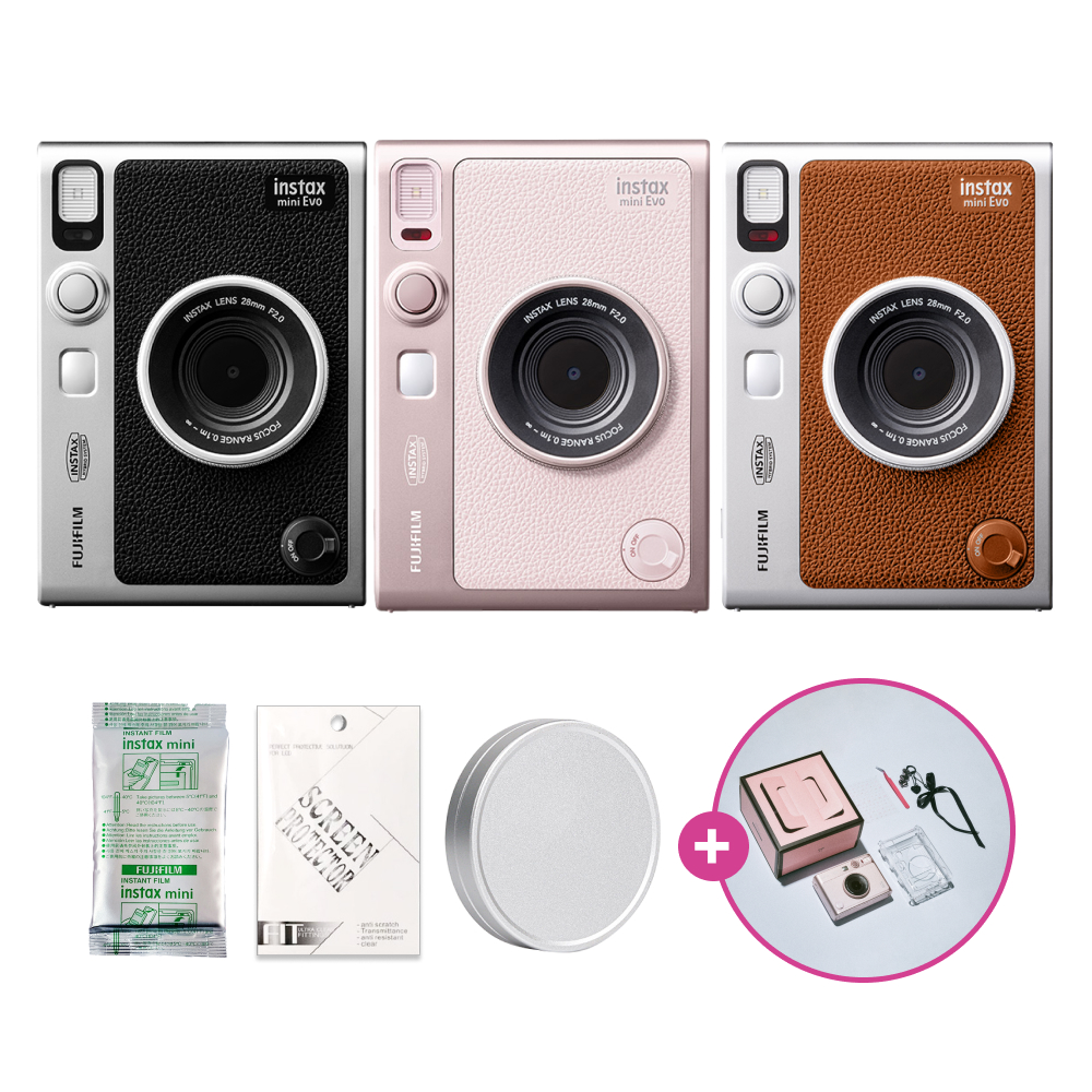 인스탁스 미니에보 EVO 하이브리드 카메라+필름10장+선물SET / 핑크 출시