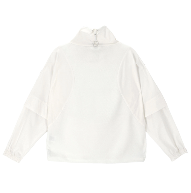 볼빅 골프웨어 여성골프웨어 여성 골프 점퍼 져지 배색 아노락 긴팔 간절기 티셔츠 상의 VLWBP901 - 상세 이미지 4