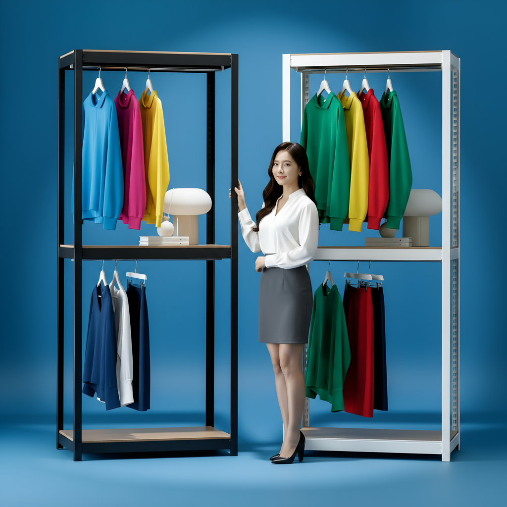 시스템행거 무볼트 조립식 드레스룸 옷장 스피드랙행거 홈던트하우스 6004001500 3단행거봉2개