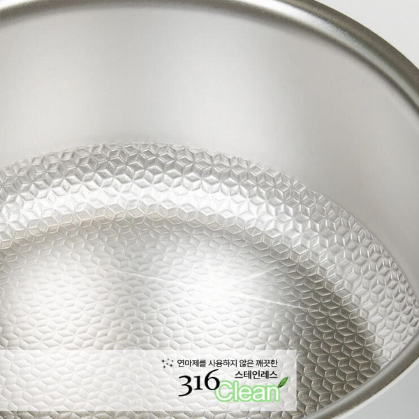 키친아트 스텐316 무연마제냄비 통5중 인덕션 멀티핸들 냄비 18cm - 상세 이미지 4
