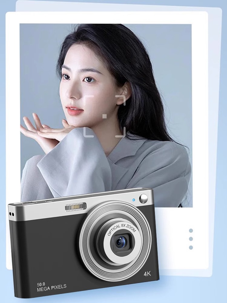 현장용 입문용 감성사진 복고 추억 아날로그 메모리 메모리카드 화소 브이로그 여행용 똑딱이 D09 표준화면 실버 48MP 공식 표준 패키지 - 상세 이미지 3