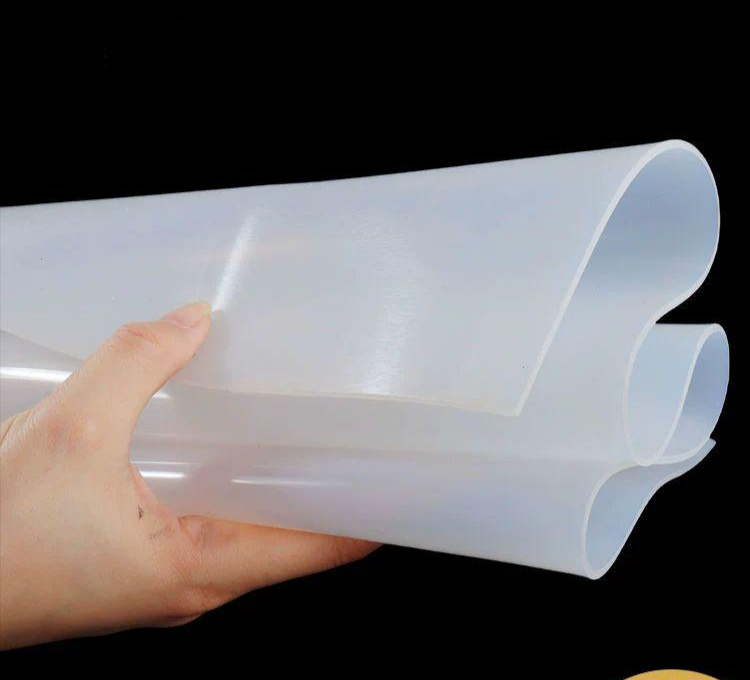 실리콘판 고무판 패드 절연 내열판 논슬립 발포 시트 500x500x0.1mm 투명 - 상품 이미지