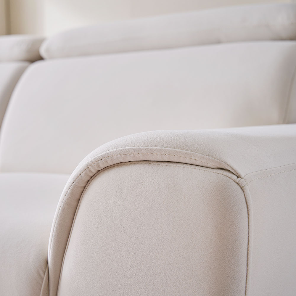 장인가구 컴피 기능성 아쿠아텍스 패브릭 헤드틸팅 3인 소파