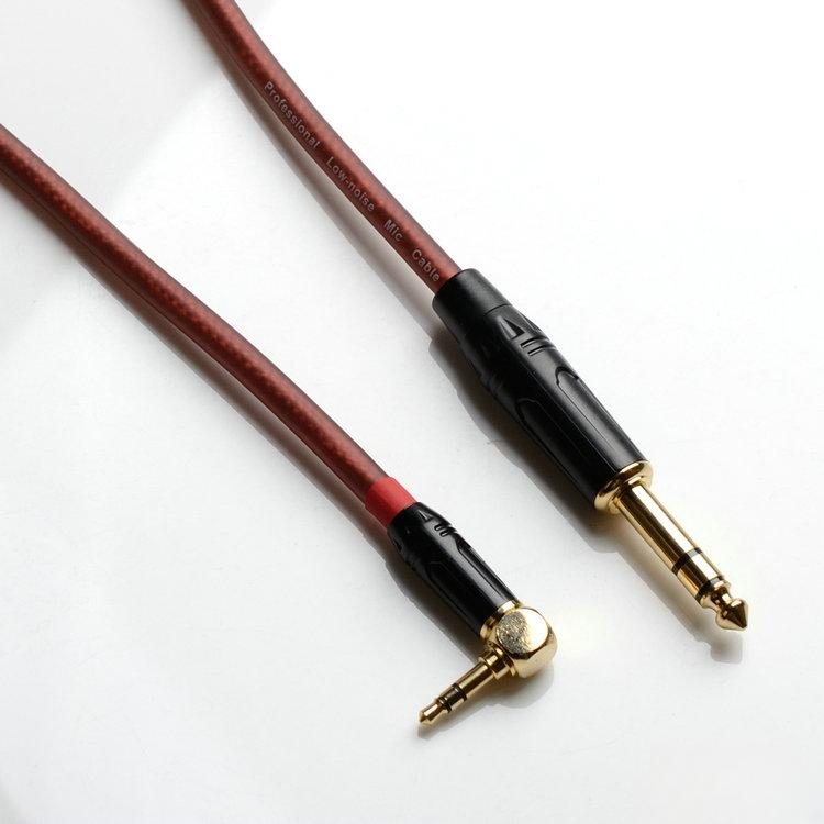 무선 송신기용 DIY Guitar-LINE6 케이블 수입 G50/G90 투명 레드 0.75m - 상품 이미지