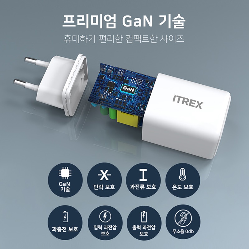 ITREX 아티스 PD45W GaN 3.0 PPS 고속충전기 - 상세 이미지 5