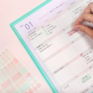 플레플레 2026 한정판 먼슬리매트 (날짜형) + 일정관리스티커 실사용 후기 | 효과 있을까? - 상품 이미지 3