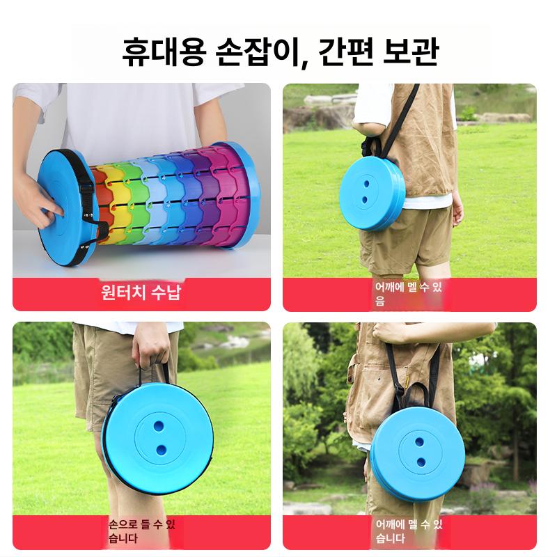 무지개 의자 탬버린 줄서기 의자 레인보우 레인보우 컬러 기본 - 상세 이미지 5