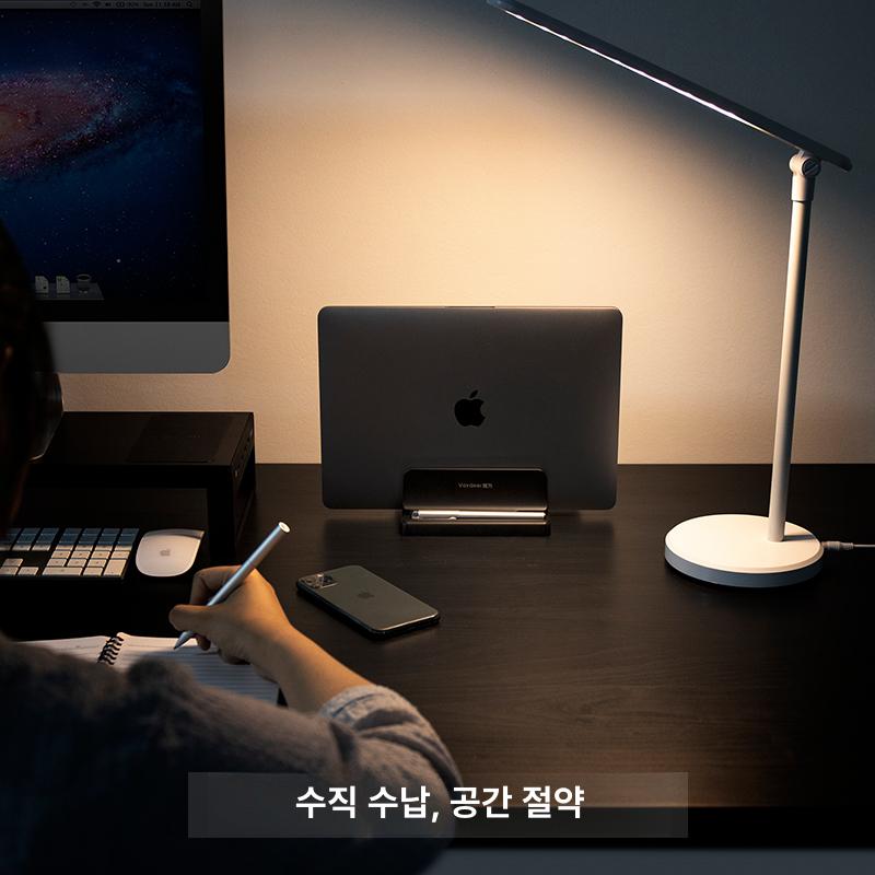 태블릿 보관함 탁상 정리하는 멀티 거치대 휴대폰 업소 노트북 단일 플라스틱 - 상세 이미지 3