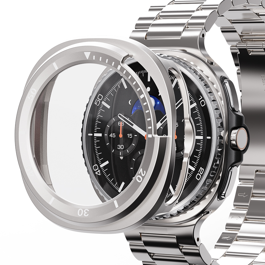 갤럭시워치8 클래식 풀커버 베젤 케이스 보호 커버 강화유리 46MM - 상세 이미지 5