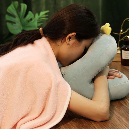 엎드리는쿠션 기대는 엎드림 엎드려 자는 베개 낮잠 책상 - 상품 이미지