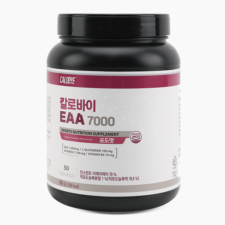 칼로바이 EAA 7000 필수 아미노산 보충제 포도/복숭아라임 500g 1개 이미지 2