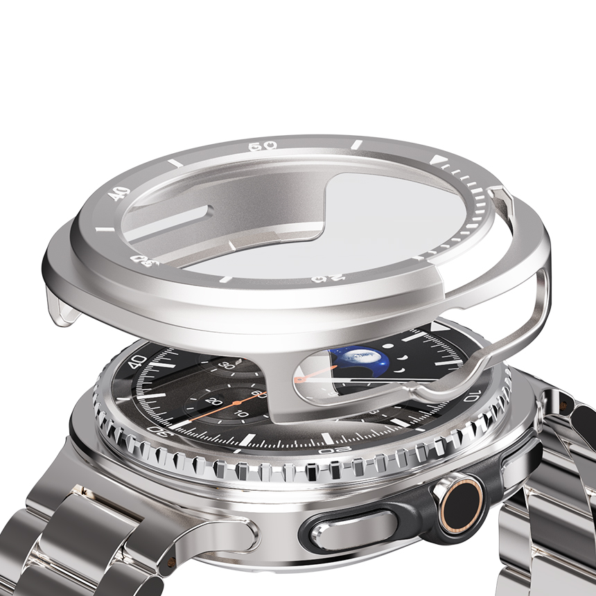갤럭시워치8 클래식 풀커버 베젤 케이스 보호 커버 강화유리 46MM - 상세 이미지 2