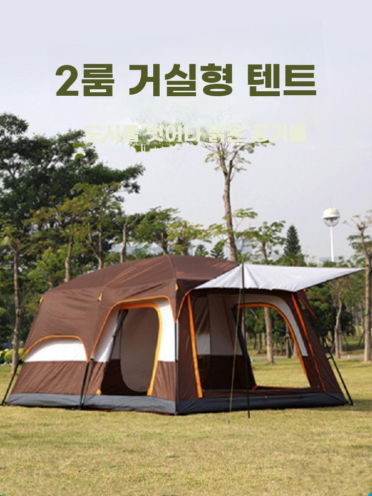 4-6인용 텐트 패밀리캠핑 거실형 대형 방수 접이식 - 상세 이미지 2