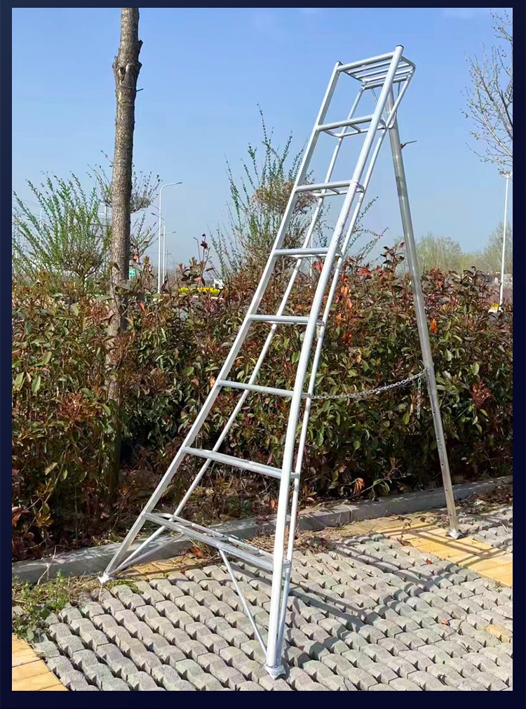 과수용 경량 알루미늄 조경 원예 8단 단면 사다리 - 상세 이미지 3
