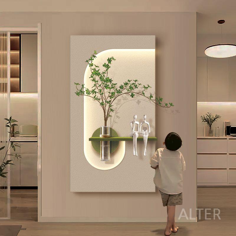 인테리어 액자 조명 벽걸이 카페 소품 통로 식물 A 60x110cm 배선+리모컨 - 상세 이미지 2
