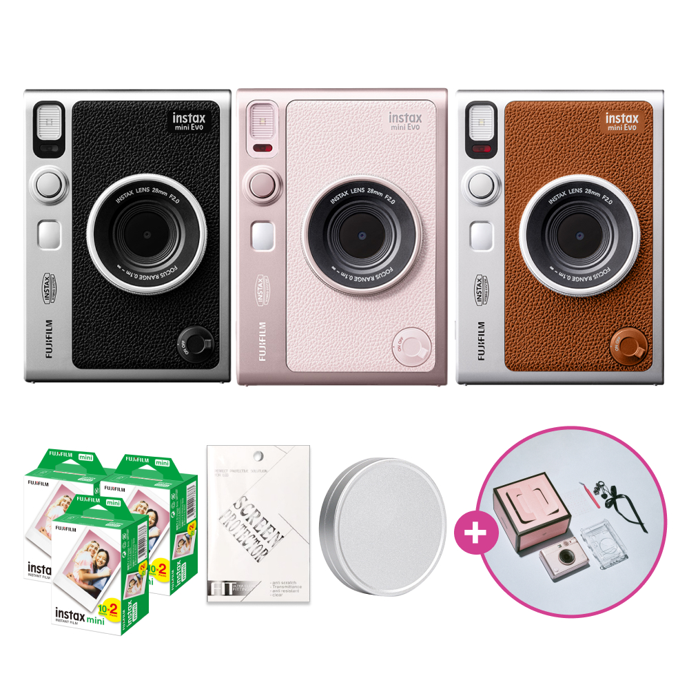 인스탁스 미니에보 EVO 하이브리드 카메라+필름60장+선물SET / 젠틀로즈