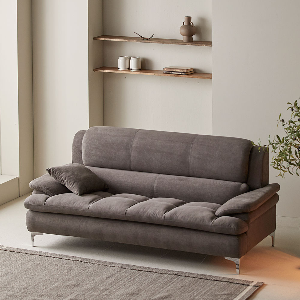 장인가구 콤마 푹신한 아쿠아 패브릭 좌식 예쁜 거실 카페 미니 소파 2인